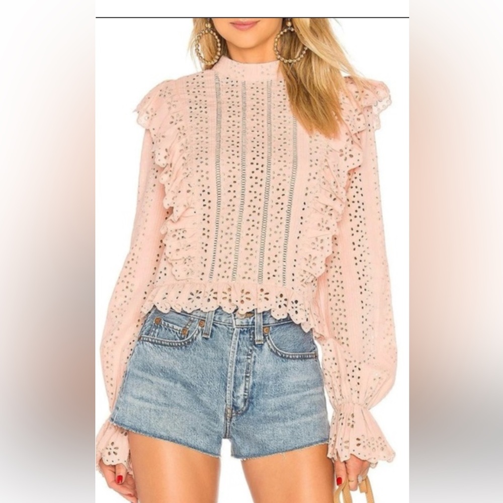 Tularosa pink long sleeve top